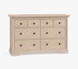 Open Box: Larkin 8-Drawer Dresser (54"W x 21"D) - Sandstone, Oil Rubbed Bronze