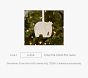 Personalized Elephant Shaped Ornament