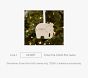 Personalized Elephant Shaped Ornament