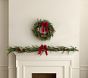 Train Lit Faux Greenery Wreath