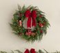 Train Lit Faux Greenery Wreath