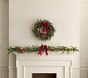 Train Lit Faux Greenery Wreath