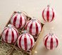 Gingham Shatterproof Ball Ornaments, Set of 6