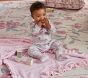 LoveShackFancy Textured Hearts Knit Baby Blanket