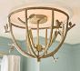 Sculpted Bird Flush Mount (15")