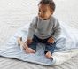 Sherpa-Backed Chamois Baby Blanket