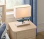 Carved Wood Shark Table Lamp (15")