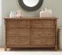 Chris Loves Julia 6-Drawer Stacked Ball Dresser (56w x 20d")