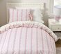 LoveShackFancy Floral Stripe Organic Cotton Duvet Cover &amp; Shams
