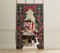 Plaid Christmas Tree Cutout Door Tapestry