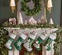 Red &amp; White Scalloped Felt Trees, Set of 3