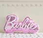 Barbie<sup>&trade;</sup> Logo Shaped Pillow