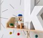 Modern Polka Dot Shelf with Hooks