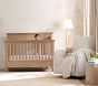 Oxford Stripe Organic Cotton Crib Fitted Sheet