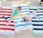 Rugby Stripe Submarine Kid Beach  Towel UPF 50+