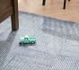 Concentric Square Tile Wool Rug