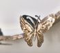 Monique Lhuillier Round Butterfly Metal Mirror (31")