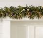 Lit Frozen Pine Garland