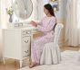 LoveShackFancy Floral Heart Bamboo Viscose Adult Relaxed Fit Crew Pajama Set