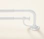 Open Box: Room Darkening Double Curtain Rod, Medium (48"-88", 0.75"Diam) - White
