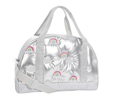 漢 MAKI the MAGIC / 紫煙 ７インチ 新品未使用 Mackenzie Puffer Metallic Silver Rainbows Duffle | Pottery Barn Kids