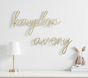 Personalized Gold Dibond Metal Name Sign