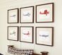 Framed Vintage Plane Art
