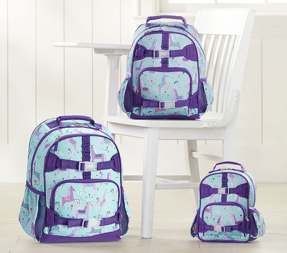Mackenzie Aqua & Purple Unicorn Kids Backpack Collection | Pottery