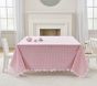 Pink Gingham with Ruffle Tablecloth