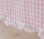 Pink Gingham with Ruffle Tablecloth