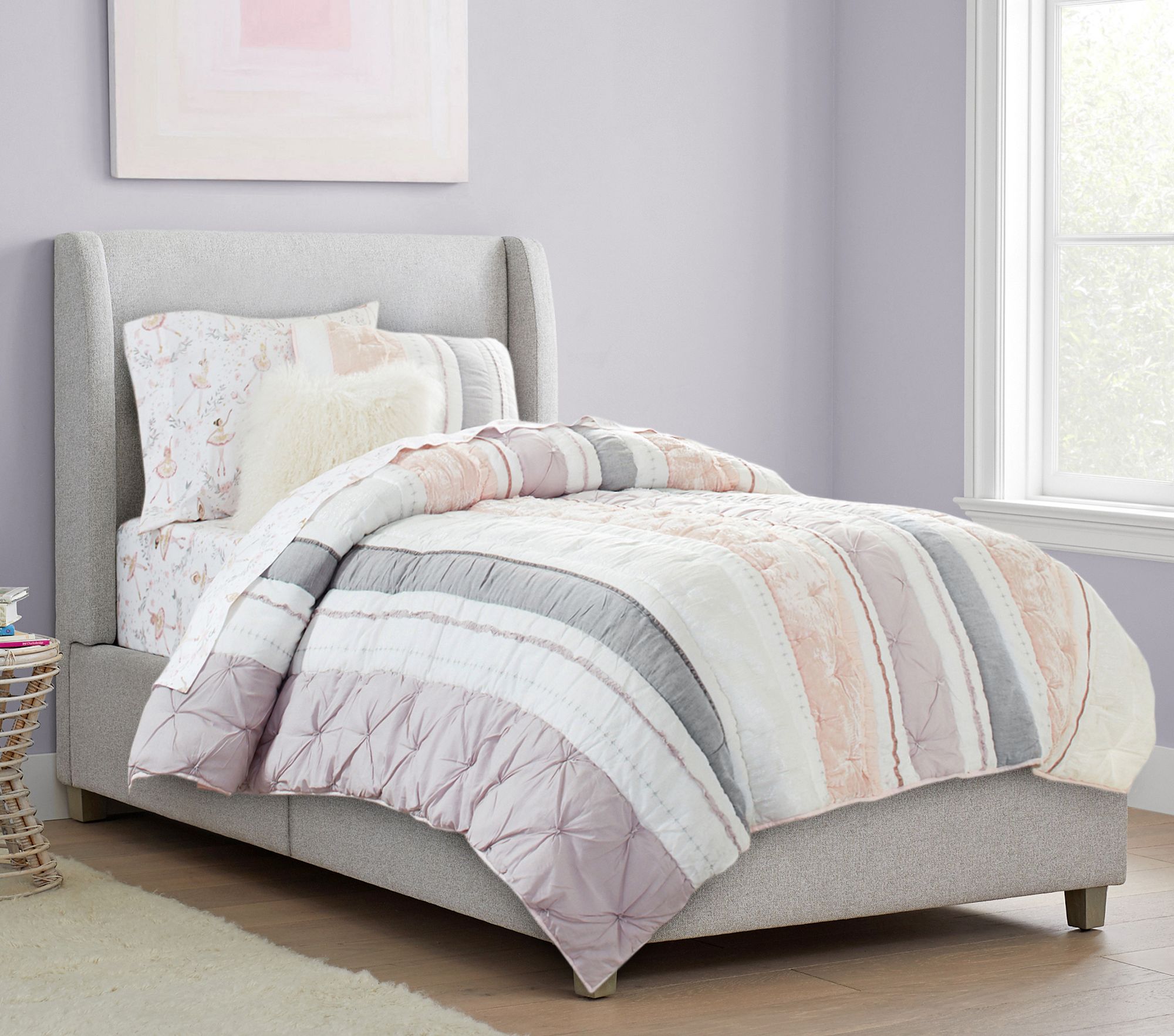 Carter Storage Wingback Upholstered Bed by Pottery Barn Kids