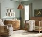 Chris Loves Julia Ruffle Rattan Chandelier (16")