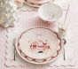 Pink Christmas Faux Leather Placemat