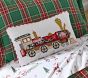 Cross Stitch Train Lumbar Pillow