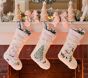Pink Quilted Christmas Stocking Collection
