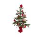 Red Mini Decorated Light Up Tree