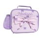 Open Box: Mackenzie Cold Pack Lunch Box - Lavender Ticking Stripe Bow Pocket