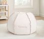 Anywhere Beanbag<sup>&trade;</sup>, Ivory Sherpa Ditsy Ruffle