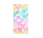 Rainbow Heart Mini Beach Towel UPF 50+
