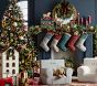 Chris Loves Julia Faux Pine Ribbon Light Up Wreath