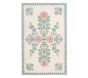 Hill House Home Wool Viscose Blue Floral Medallion Rug