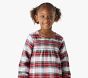 Plaid Smocked Flannel Kid Nightgown