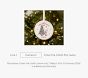 Personalized Baby's First Christmas Pink Santa Ornament