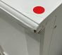 Open Box: Ava Regency 4-Drawer Dresser (41"W x 19"D) - Simply White. Brass