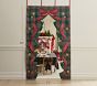 Plaid Christmas Tree Cutout Door Tapestry