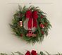 Train Lit Faux Greenery Wreath