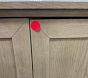 Open Box: Cameron Modular Wall Storage Cabinet with Doors - Seadrift, Antique Bronze Hardware