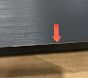 Open Box: Charlie Low Footboard Full Bed Conversion Kit Only - Weathered Navy