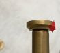 Open Box: Classic Steel Curtain Rod &amp; Finials (48"-88", 0.75"Diam) - Antique Brass
