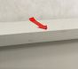 Open Box: Scalloped Peg Rack (36") - White